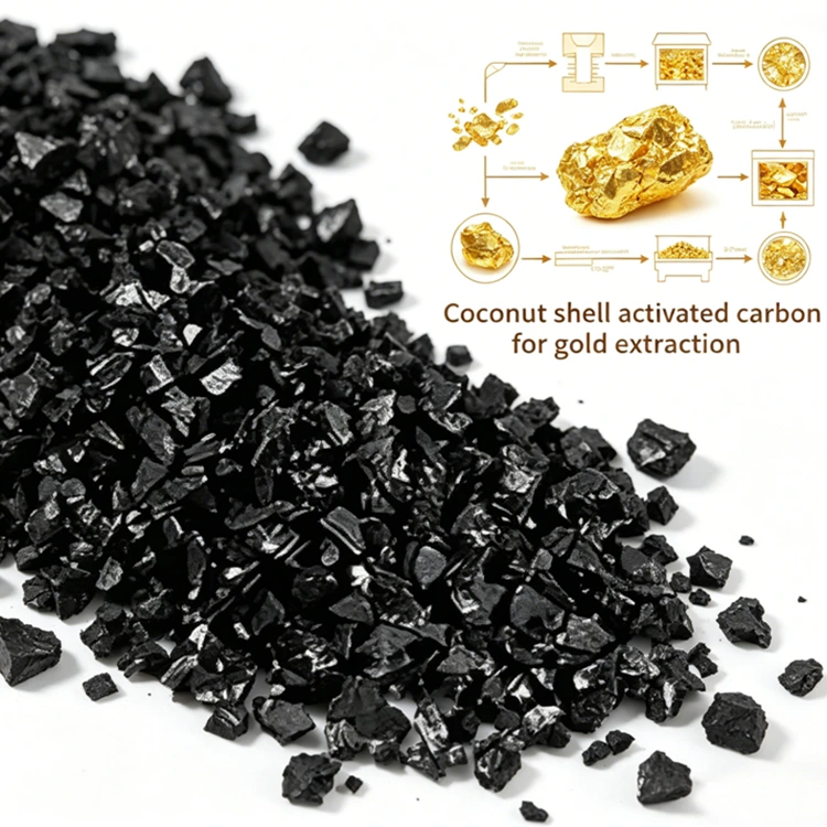 1300 Iodine Value Coconut Testa Carbon pro Aurum Recuperatio
