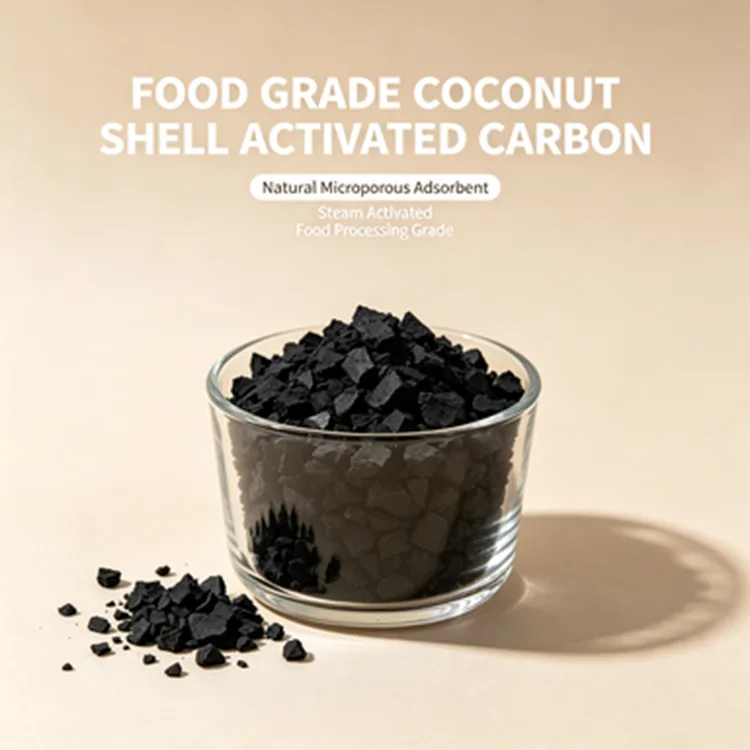 Cocoes Testa Activated Carbon pro Food Processing