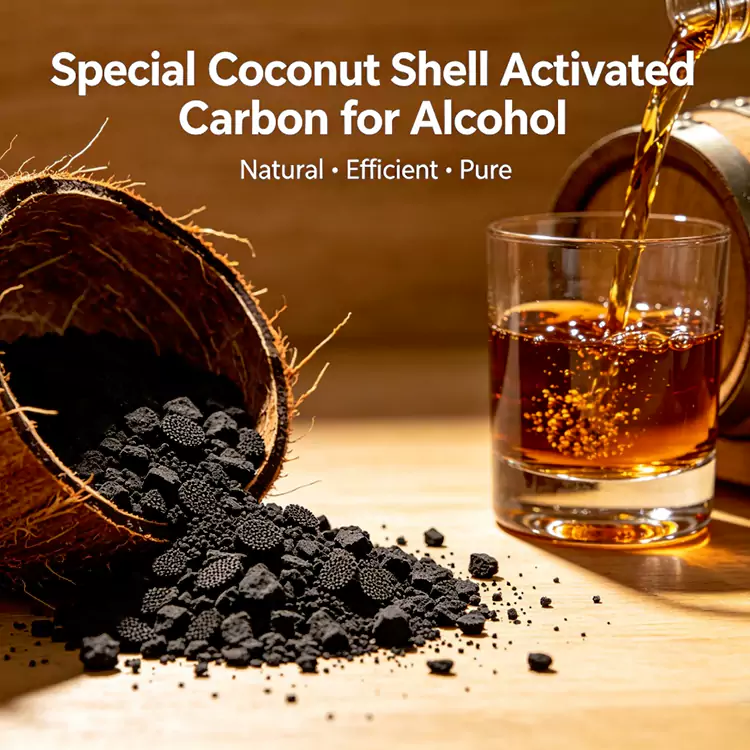 Cocoes Testa Carbon pro Liquor et Vocatus Purificationis